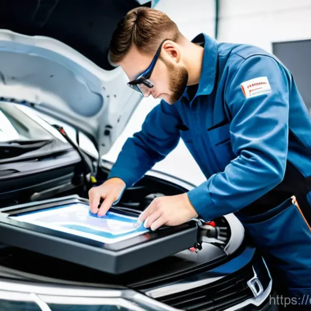 자동차정비사로서 해외 취업 도전하기 - **Prompt:** A highly skilled automotive mechanic, appearing focused and capable, meticulously workin...