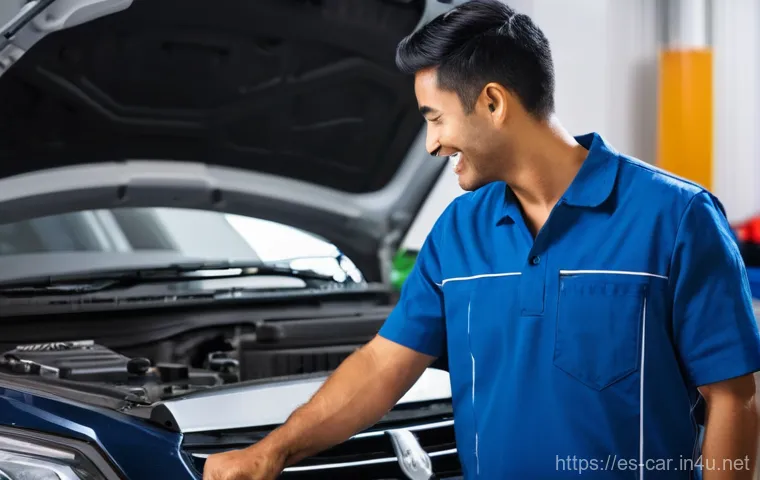 자동차정비사로서 필요한 소프트 스킬 - **Prompt:** A focused female mechanic, early 30s, wearing safety glasses and a neatly fitted worksho... 자동차정비사로서 필요한 소프트 스킬 - **Prompt:** A focused female mechanic, early 30s, wearing safety glasses and a neatly fitted worksho...