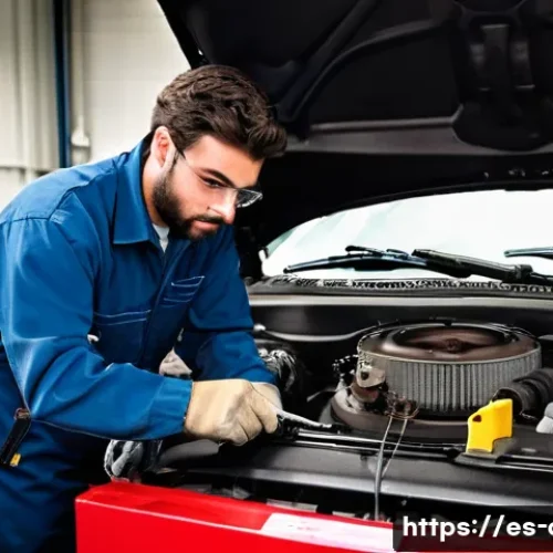 Home 29 자동차정비 실무 경험 쌓는 법 - **Prompt 1: "The Aspiring Mechanic's First Steps in the Garage"**
A young male apprentice, appro...