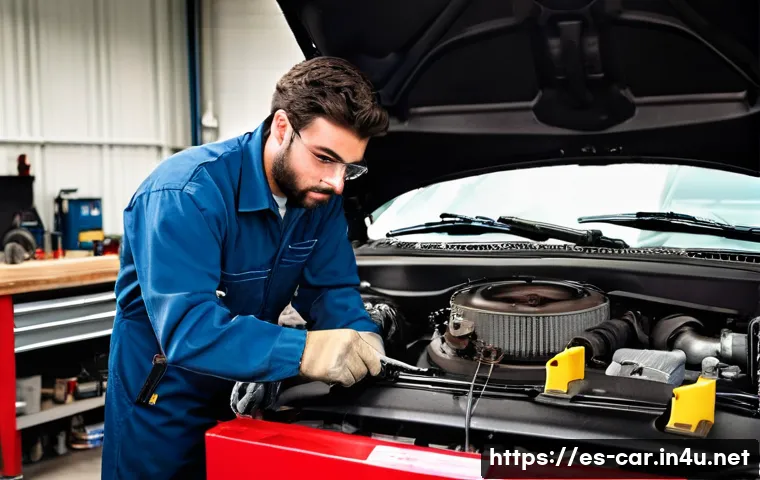 자동차정비 실무 경험 쌓는 법 - **Prompt 1: "The Aspiring Mechanic's First Steps in the Garage"**
    A young male apprentice, appro...